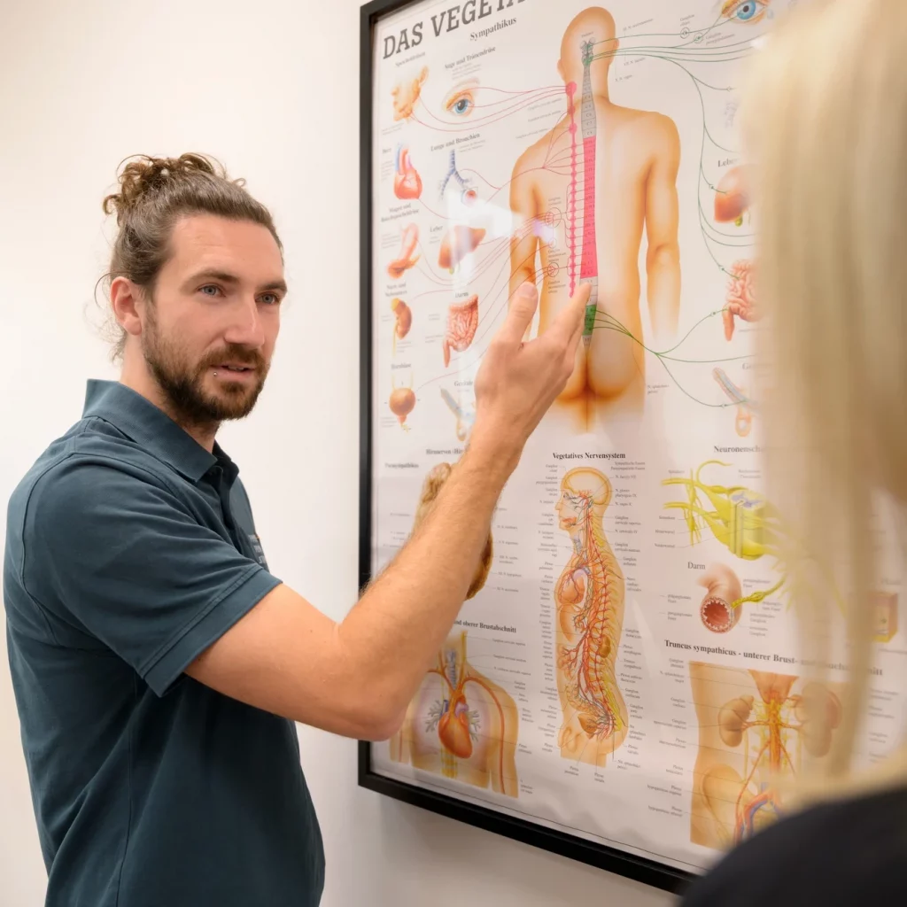 Gespräch zwischen Patientin und sektorale:r Heilpraktiker:in Physiotherapie in Brühl